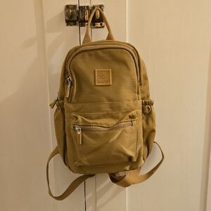 Suoyate nylon tan mini backpack